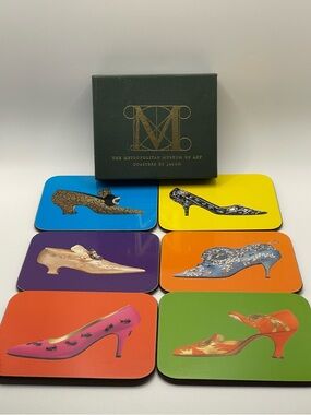 The Metropolitan Museum of Art Shoes Coasters by Jason
